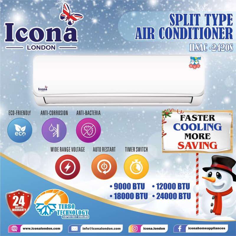 Icona Split Type Air Conditioner (AC)